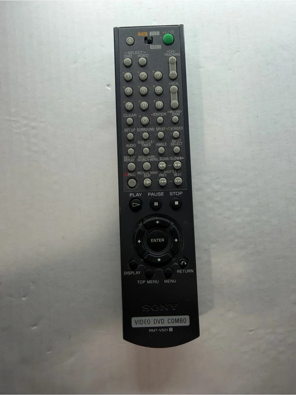 Sony RMT-V501B Wireless Remote Control for Sony Video DVD Combo, Black